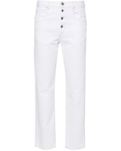 Isabel Marant Jemina Slim-fit Cropped Jeans - White