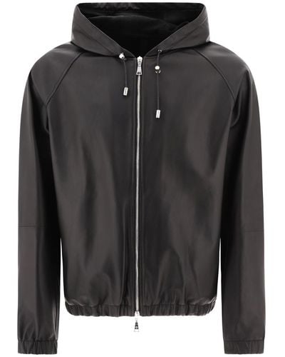Tagliatore "Connor" Leather Jacket - Black