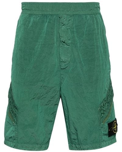 Stone Island Comfort Fit Cargo Shorts Nylon Metal - Green