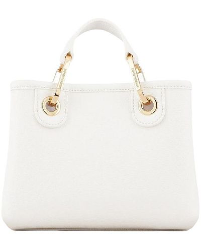 EA7 Myea Mini Shopping Bag - White