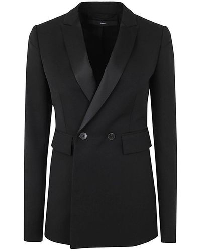 SAPIO Double Breasted Blazer Jacket Clothing - Black