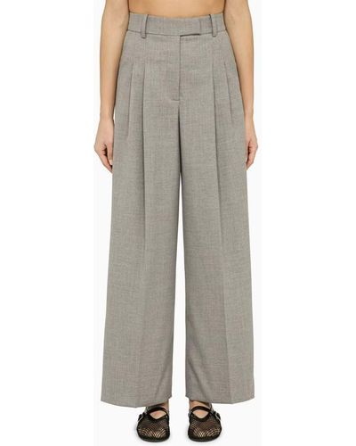 By Malene Birger Cymbaria Wide Pants - Grey