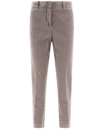 Peserico Corduroy Trousers - Grey