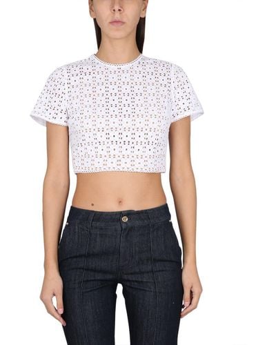Michael Kors Top Cropped - White