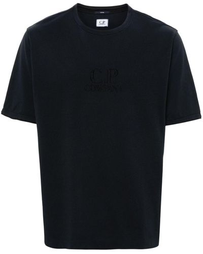 C.P. Company Logo Embroidery T-Shirt - Black