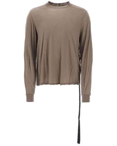 Rick Owens DRKSHDW Drkshdw Long-Sleeved Jersey T-Shirt For - Brown