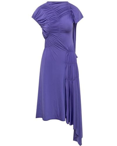 Victoria Beckham Wrap Dress - Purple
