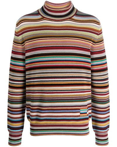 Paul Smith Wool Striped Sweater - Grey
