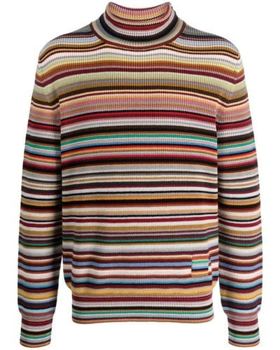 Paul Smith Wool Striped Sweater - Gray