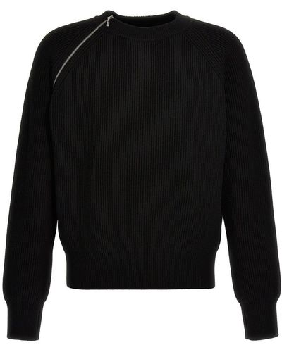 Burberry Zip Detail Sweater Sweater, Cardigans - Black