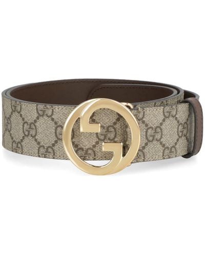 Gucci Blondie Reversible Belt - Gray