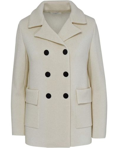 Charlott White Wool Coat - Grey