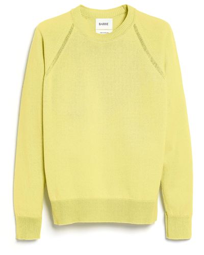 Barrie Cashmere Round-neck Sweater - Yellow