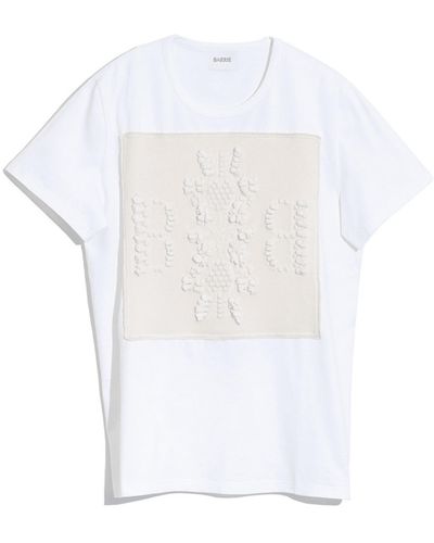 Barrie T-shirt With Logo Cashmere Patch - White