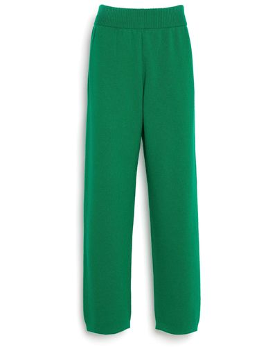 Barrie Sportswear Cashmere And Cotton sweatpants - Green