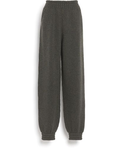 Barrie Trousers In Chunky Cashmere - Grey