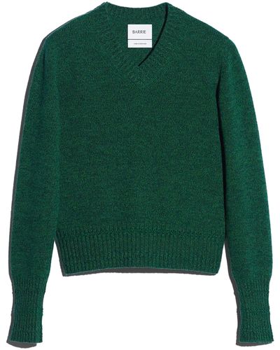 Barrie Cashmere V-neck Sweater - Green