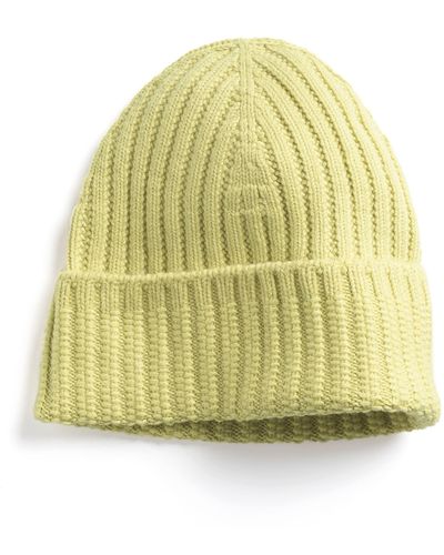 Barrie Cashmere Beanie - Yellow