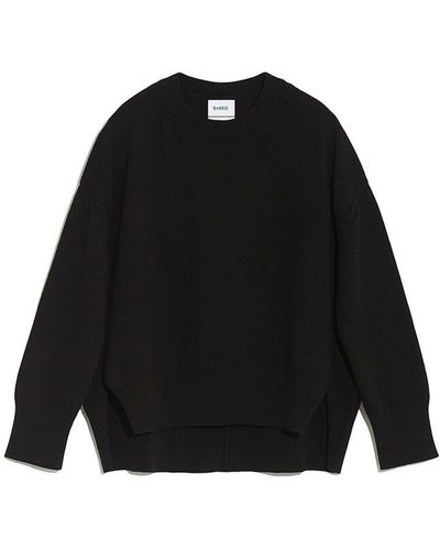 Barrie Iconic Oversized Cashmere Jumper - Black