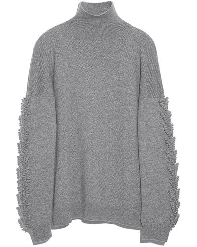 Barrie Timeless Roll-neck Cashmere Sweater - Gray
