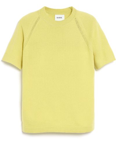 Barrie Cashmere Short Sleeves Top - Yellow