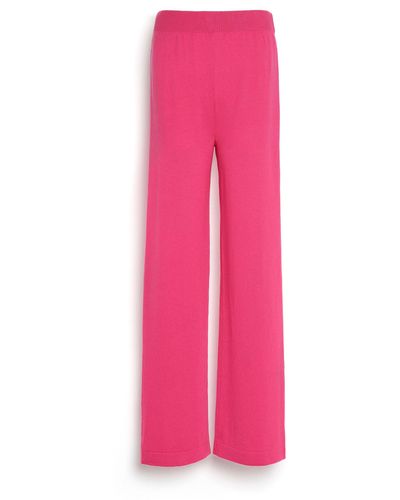 Barrie Fluid Cashmere Trousers - Pink
