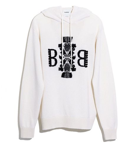 Barrie 3d Logo Cashmere Hoodie - White
