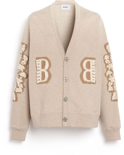 Barrie Cardigan In Cotton With A Cashmere B Logo - Natural