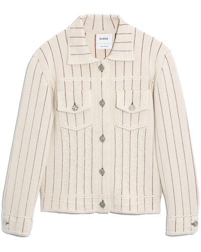 Barrie Denim Uniform Cashmere And Cotton Jacket - Natural