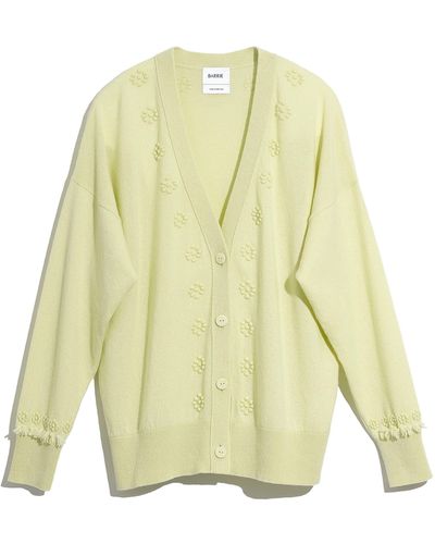 Barrie Flower Timeless Cashmere Cardigan - Yellow