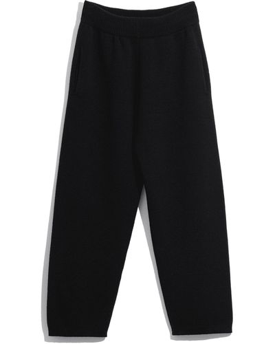 Barrie Sportswear Cashmere And Cotton joggers - Black