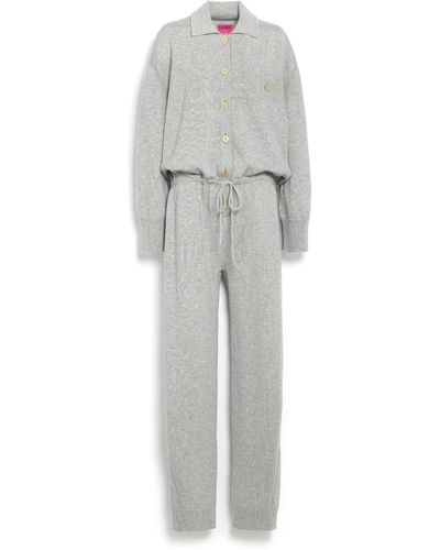 Barrie Cashmere Jumpsuit - Grey
