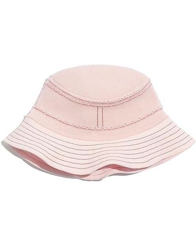 Barrie Cashmere And Cotton Bucket Hat - Pink