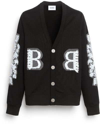 Barrie Cardigan In Cotton With A Cashmere B Logo - Black