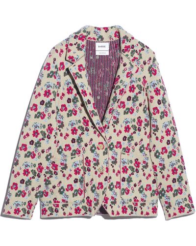 Barrie Floral Cashmere Jacket - Pink