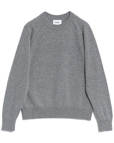 Barrie Cashmere Round-neck Sweater - Gray