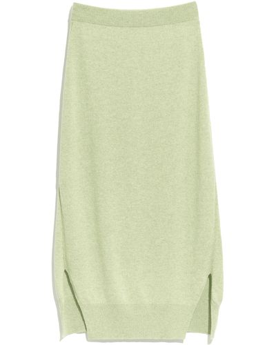 Barrie Iconic Cashmere Skirt - Green