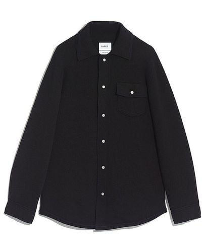 Barrie Cashmere And Cotton Overshirt - Black
