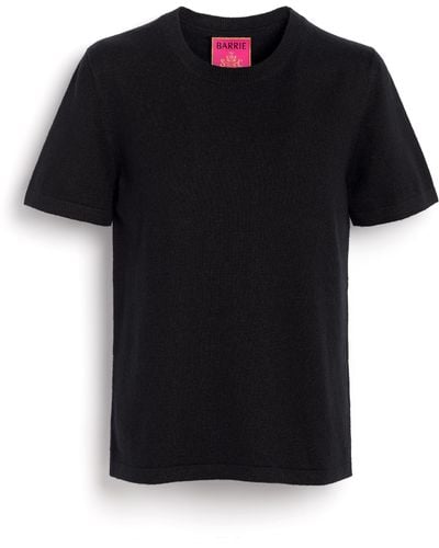Barrie Cashmere And Silk Top - Black
