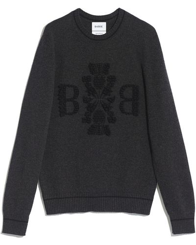 Barrie 3d Logo Cashmere Sweater - Black