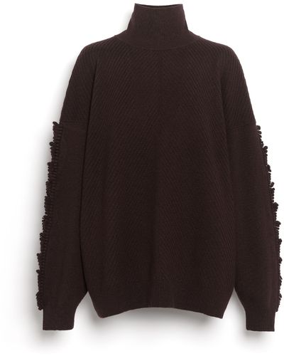 Barrie Timeless Roll-neck Cashmere Sweater - Black
