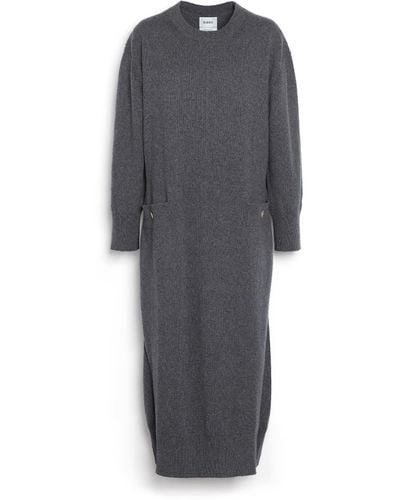 Barrie Iconic Cashmere Maxi Dress - Gray