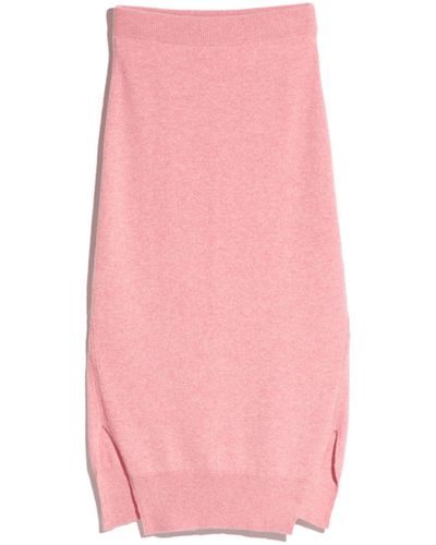 Barrie Iconic Cashmere Skirt - Pink