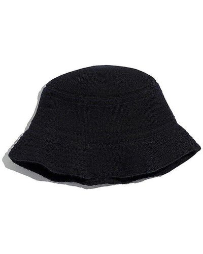 Barrie Denim Cashmere And Cotton Bucket Hat - Black