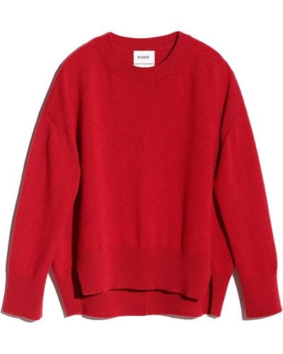 Barrie Iconic Oversized Cashmere Jumper - Red