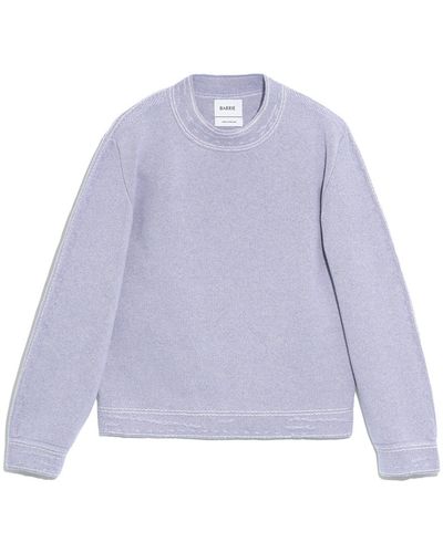 Barrie Denim Cashmere And Cotton Sweater - Purple