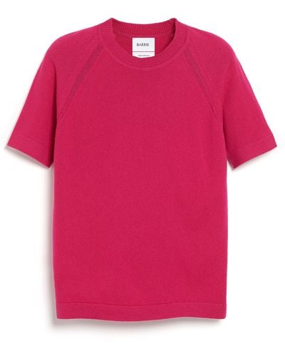 Barrie Cashmere Short Sleeves Top - Pink
