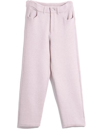 Barrie Denim Cashmere And Cotton Boyfriend Trousers - Pink