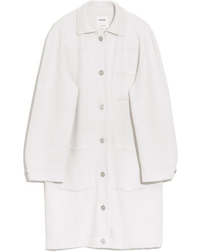 Barrie Denim Cashmere And Cotton Long Jacket - White