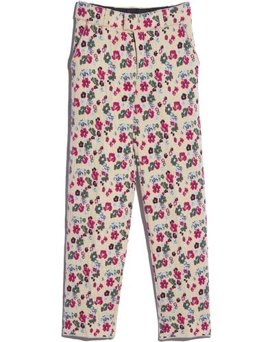 Barrie Floral Tailoring Pants - Blue
